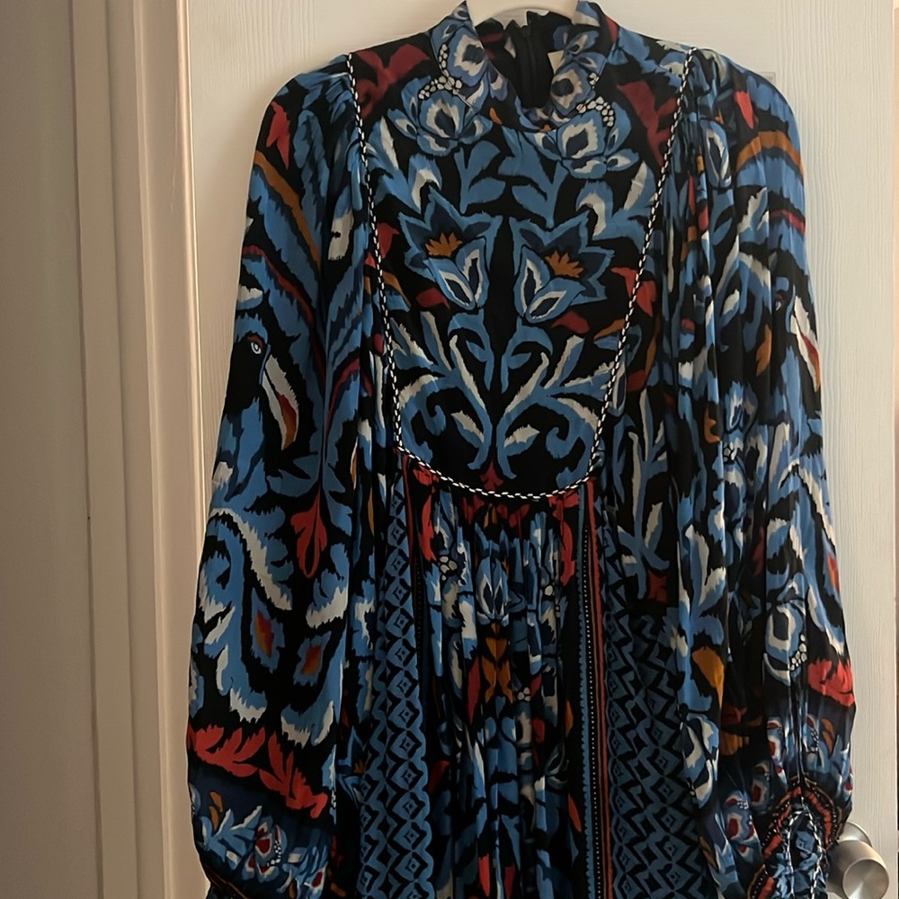 FARM RIO BLUE MAXI DRESS XXS